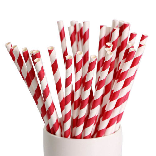 Picture of Regular Paper Straw red